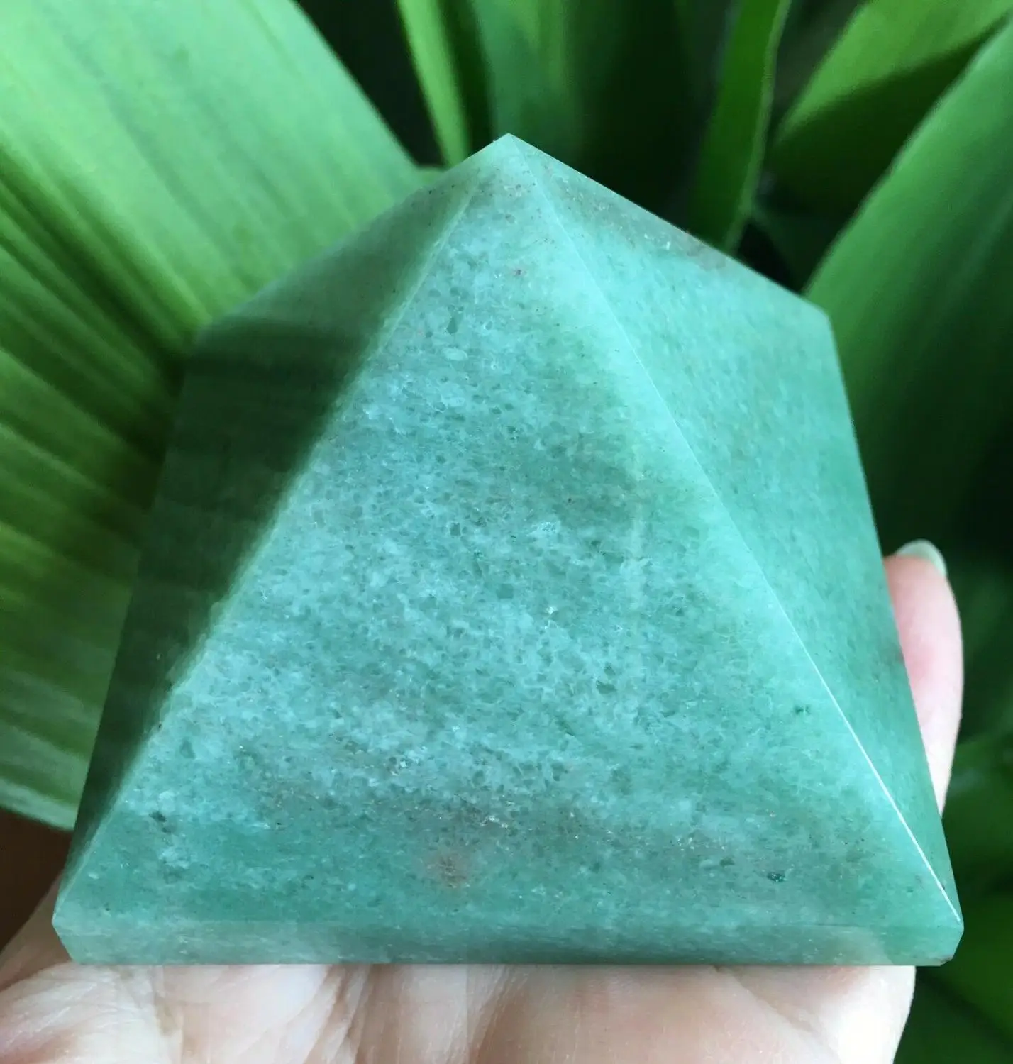 50 мм NaturalAventurineCrystal драгоценный камень каменная Пирамида heals