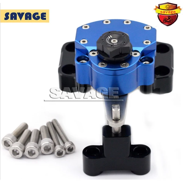 Для HONDA CB600F HORNET 2007 2013 синий мотоцикл рулевой демпфер стабилизатор с Монтажный