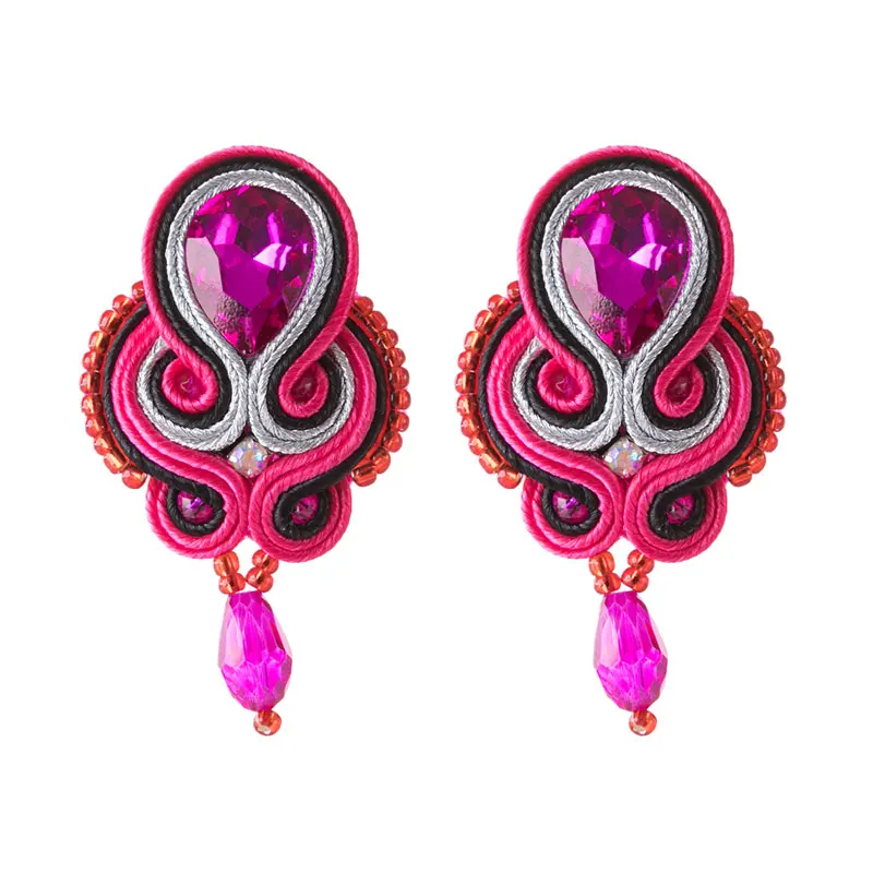 KPacTa модные кожаные женские серьги круглые длинные кисточки ювелирные изделия