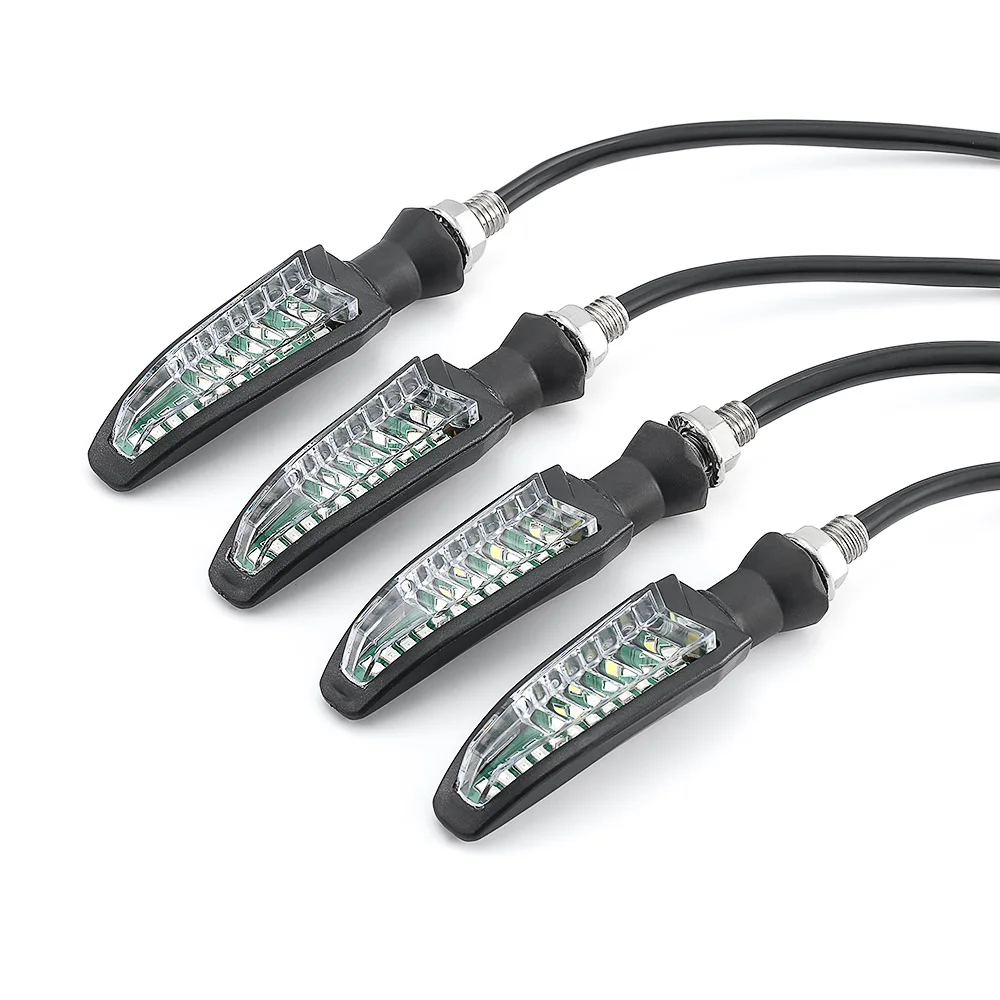 1 пара струящийся подводный светильник светодиодный мотоцикл поворотники