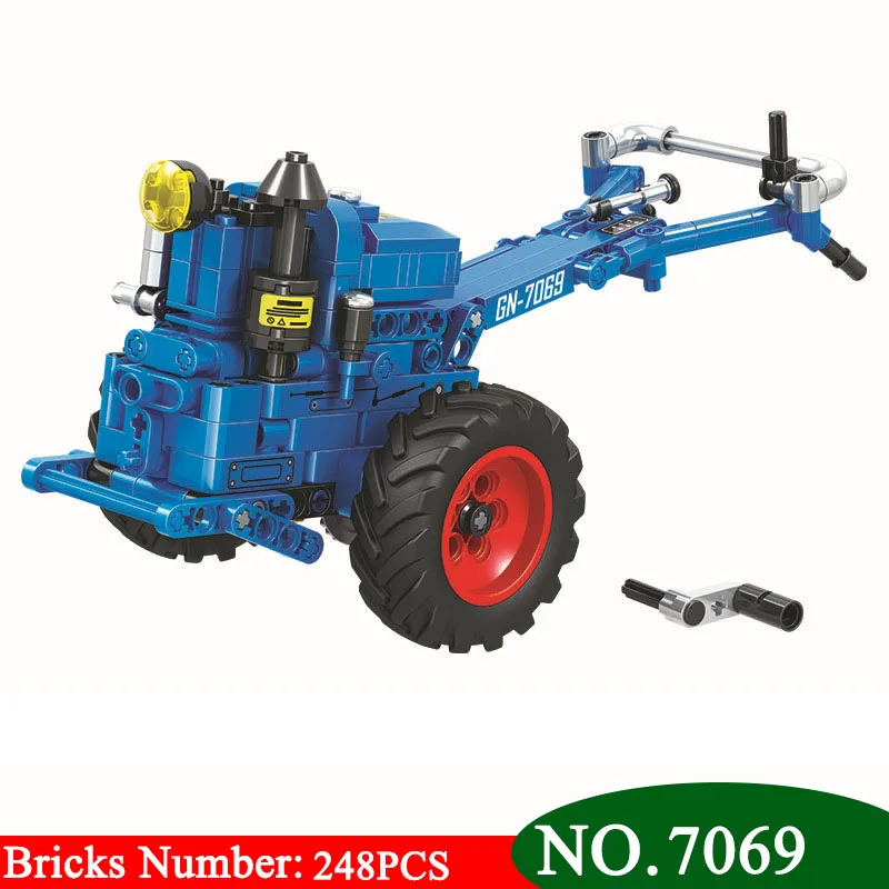 

Winner 7069 248pcs walking tractor Buidling Blocks Set DIY Bricks Toys for Children Great Funny Gift