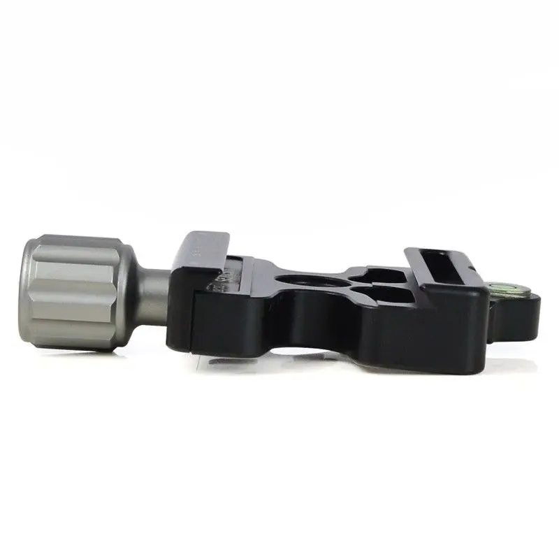 Aluminum CNC 3/8'' Adapter Plate Clamp with Gradienter for Quick Release Tripod Ball Head Arca Swiss RRS Benro | Электроника