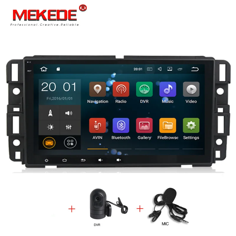 PX3 8 дюймов Android 7,1 автомобильный радиоприемник gps навигация для GMC Acadia Savana Yukon Sierra Chevrolet Silverado Tahoe Suburban Impala wifi - Цвет: Car dvd DVR