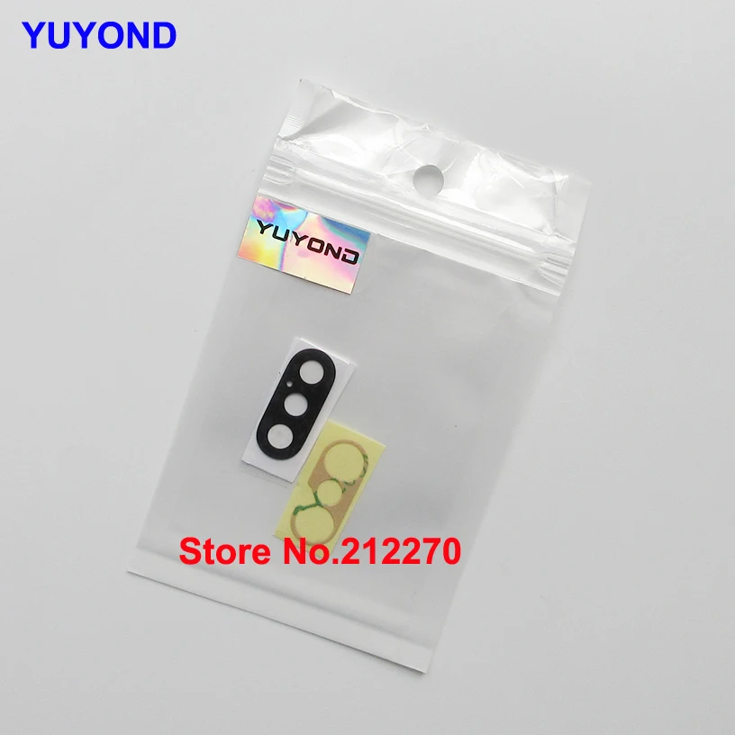 Стеклянный объектив задней камеры YUYOND Sapphire для iPhone XS Max с клейкой наклейкой