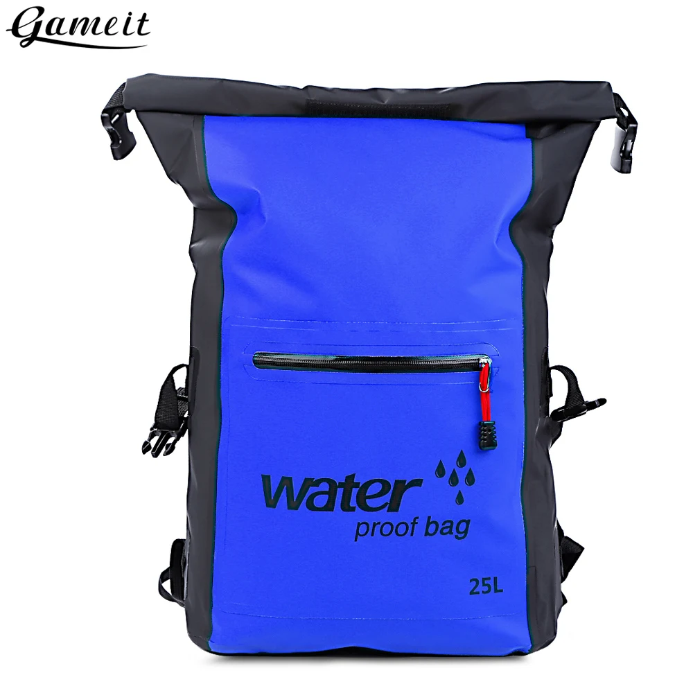 Водонепроницаемая сухая сумка Gameit 25L для путешествий рафтинг хранения сухих