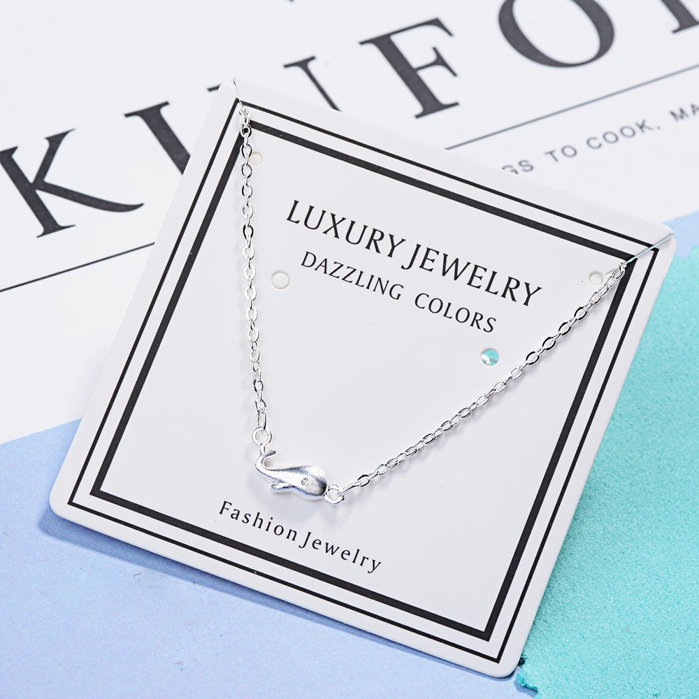 Hot Sell 925 Sterling Silver Small Dolphin Chain Bracelet Animal Adjustable Charm Bracelets &amp Bangle For Women Girl Kids Gifts |