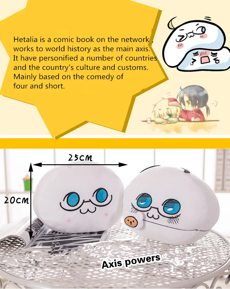 Hetalia APH Axis плюшевая игрушка мягкая Мини Подушка милая кукла ручной работы Америка Испания Италия Англия День рождения Рождественский подарок подруге