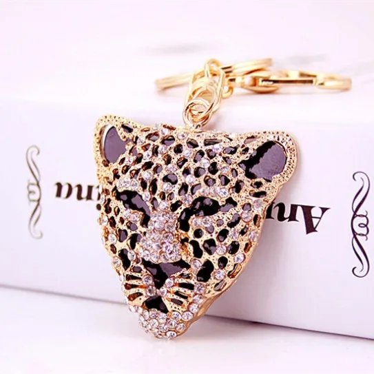 Брелок Стразы в виде животного, металлический брелок для ключей, кольцо-держатель для сумки, Очаровательные Брелки для автомобиля, модные ювелирные аксессуары