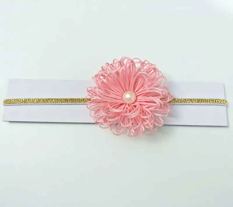 

Naturalwell New Baby Girls Headband Newborn Beautiful Flower Hairband Mesh Grid Flower Lace Headband Hair Accessories HB162S