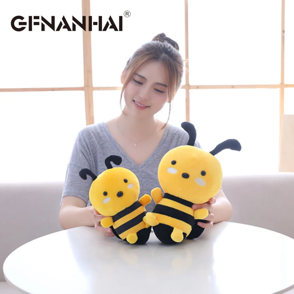 1 шт. 20 см kawaii honeybee плюшевая игрушка милая маленькая Пчелка с крыльями детские
