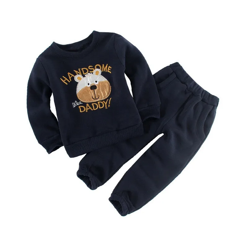 Комплекты детской одежды хлопковый спортивный комплект для мальчиков и девочек