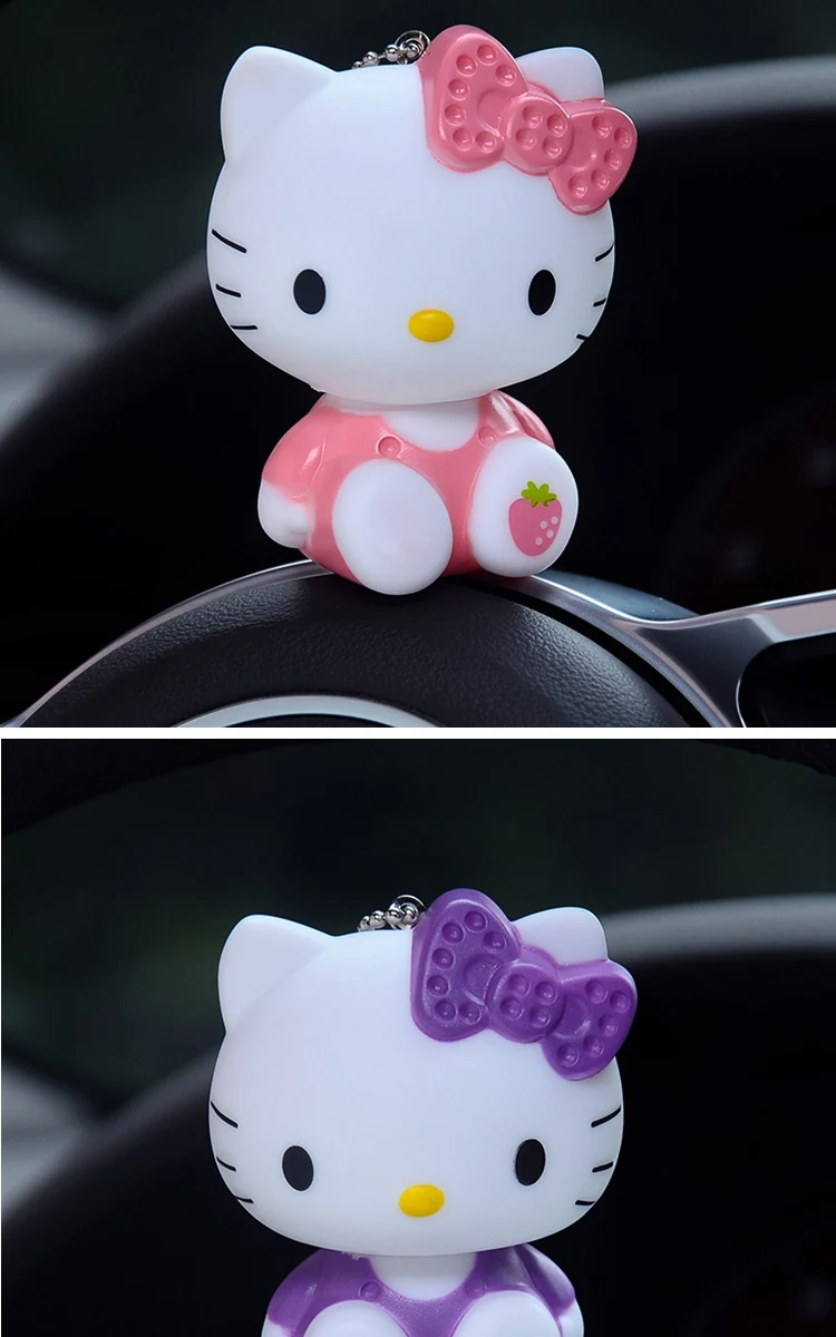 Hello kitty Кики Меховые помпоны помпон жемчужная цепь для детей игрушка брелок женский брелок металлические брелки для ключей ключи от машины сумка кулон Шарм D121