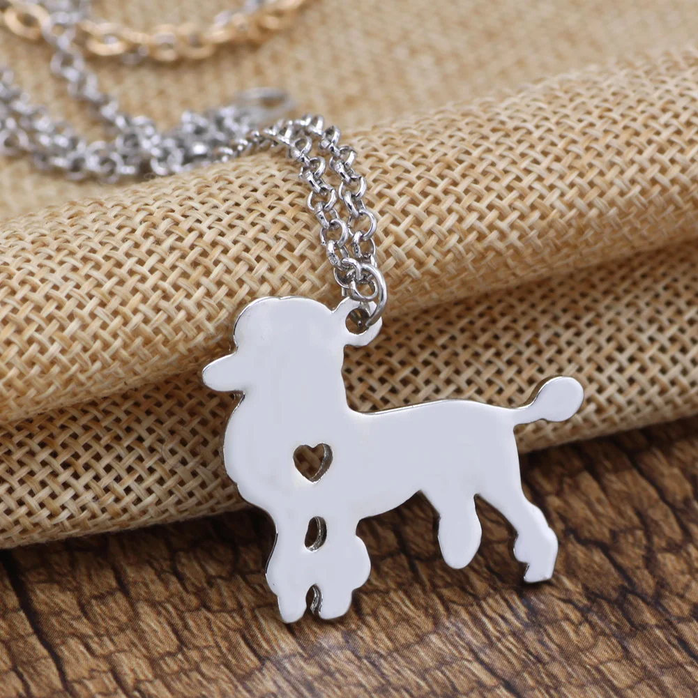Золото/серебро бохо шик Пудель панни собака ожерелье s для женщин/мужчин