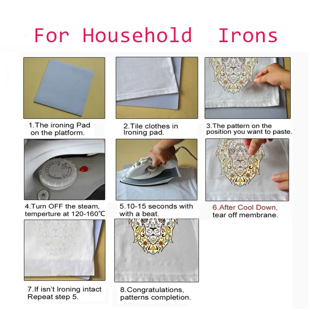 Большой размер тигр Железный патч для одежды a-уровень патчи теплопередача