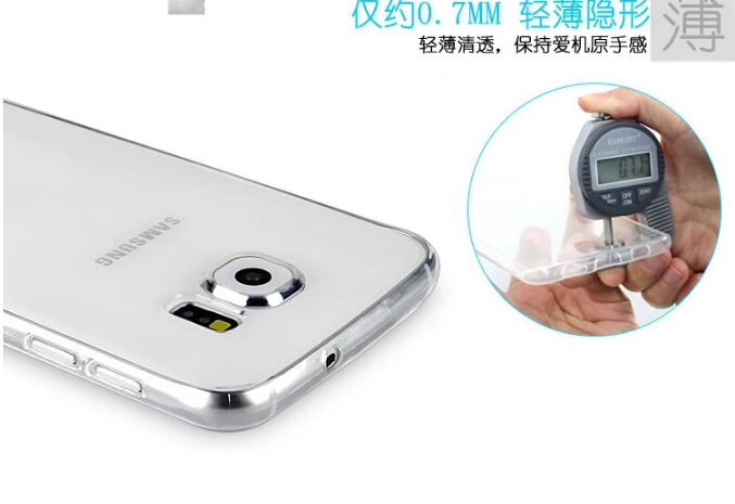 500x DHL Free For S6 Edge+ Best quality transparent clear soft tpu back cover case Samsung Galaxy Edge Plus Factory Price |
