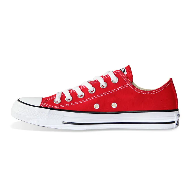 Новинка года. Обувь для всех звезд. Классические кроссовки Chuck Taylor uninex для мужчин и женщин. Обувь для скейтбординга - Цвет: red low 101007