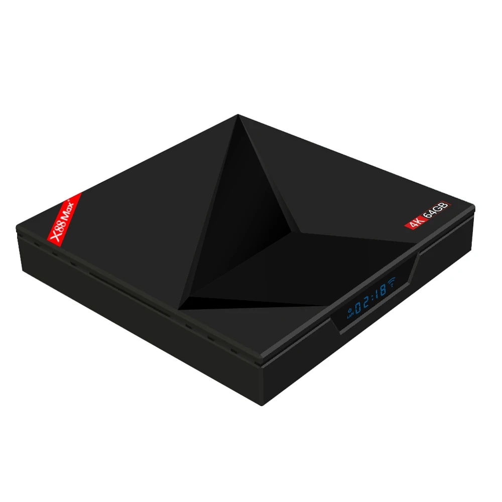 X88 MAX Plus Android 9,0 Smart tv Box Rockchip RK3318 Четырехъядерный 4 Гб 64 Гб 2,4G/5G двойной WiFi USB3.0 BT4.0 4K H.265 медиаплеер