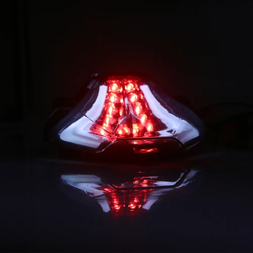 White light Для Yamaha R3 R25 MT07 MT-07 MT 07 25 03 задний светодиодный бег мигающего светового сигнала, стоп-сигнал мигалки задние фонари с сигналом поворота мигалка - Цвет: White light