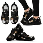 Мужские черные кроссовки для бега INSTANTARTS, дышащая Спортивная обувь для взрослых, кроссовки с принтом Beagle Dog, мужская спортивная обувь для тренировок
