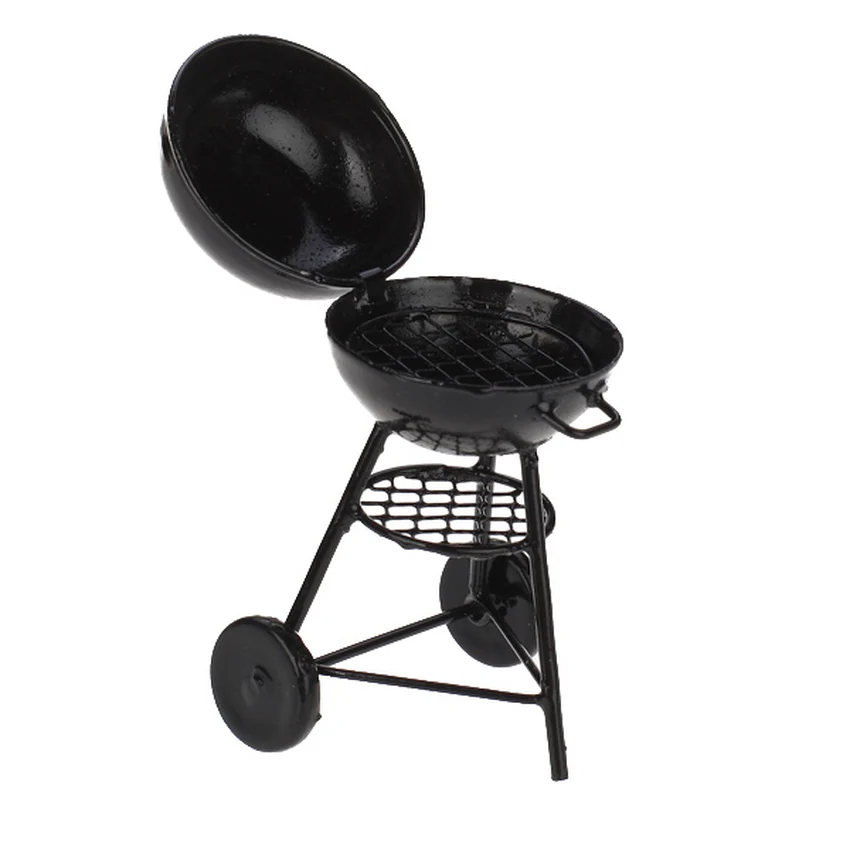 1:12 Dollhouse Miniature Picnic Kitchenware Metal Barbeque Bbq Cook Roasting Oven | Игрушки и хобби