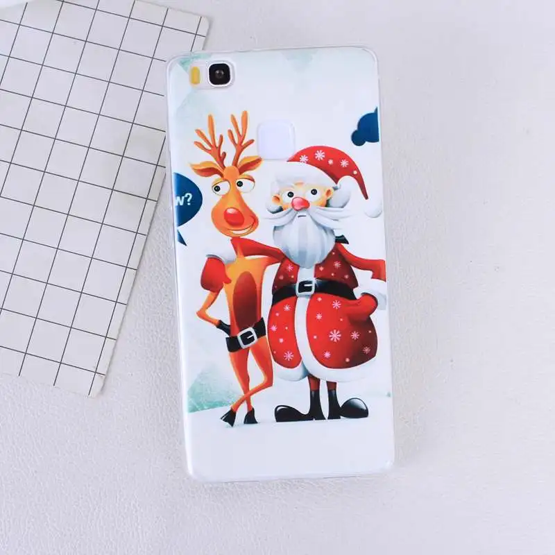 Рождество для Huawei Honor 9 Lite чехол Мягкий силиконовый P20 Mate 10 P9 Mini 2017 P Smart Coque Fundas Capa |