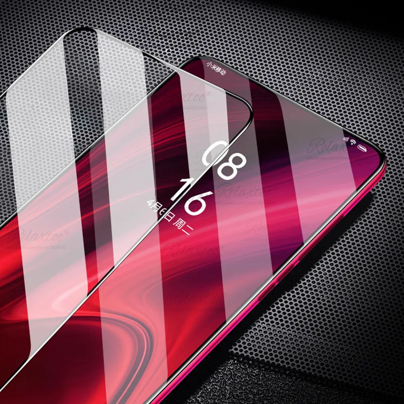 Изогнутое закаленное стекло 9D для Xiaomi Mi 9 T полностью проклеенная Защитная пленка