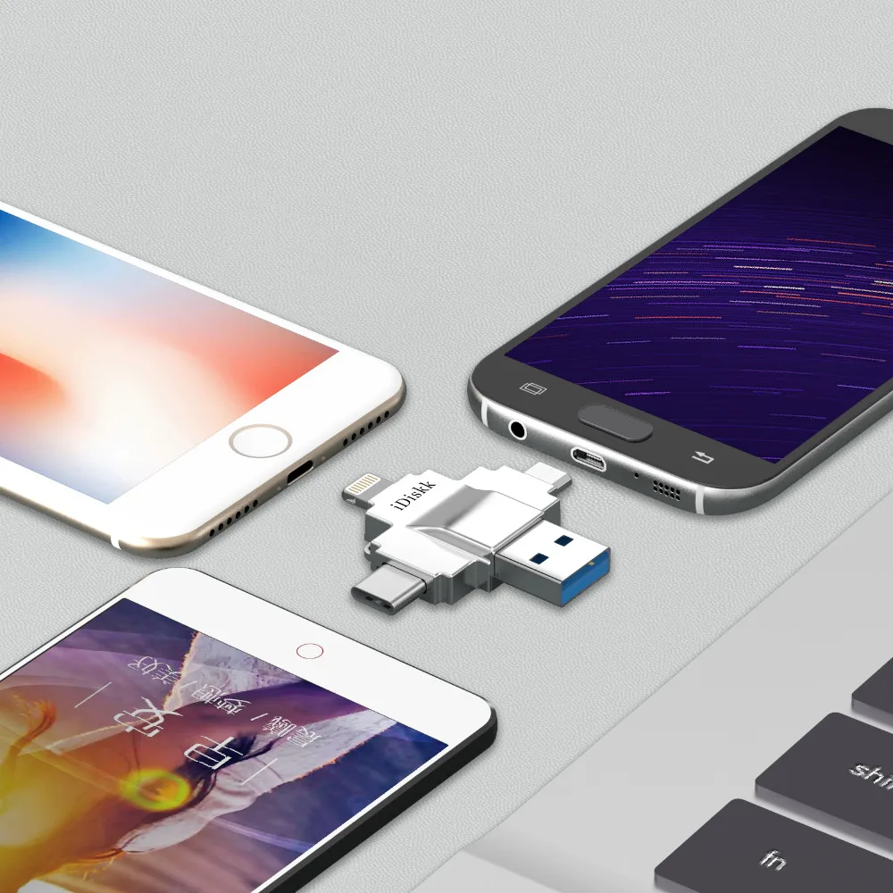 Флэш-накопитель IDISKK USB 3 0 4 в 1 высокоскоростной внешний накопитель для