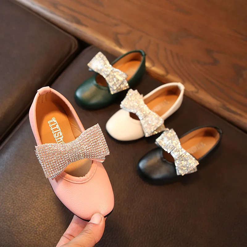 BAIYOUXIONG новая детская обувь для девочек модное платье принцессы с бантом танцев