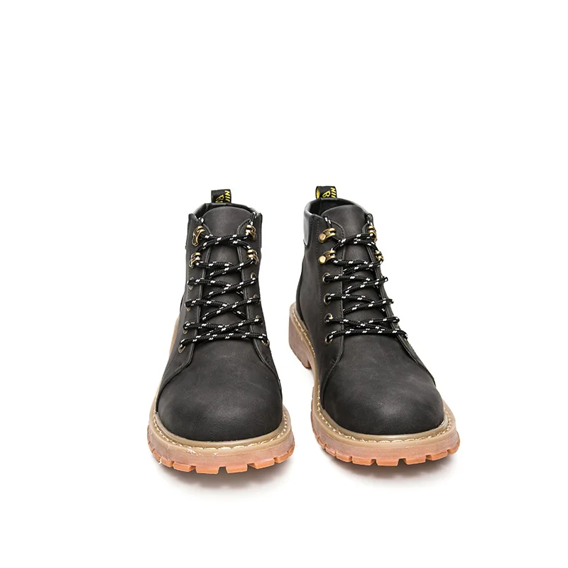 Brand Super Warm Men Winter Leather Waterproof Rubber Snow Boots Leisure England Retro Shoes For Big Size | Обувь