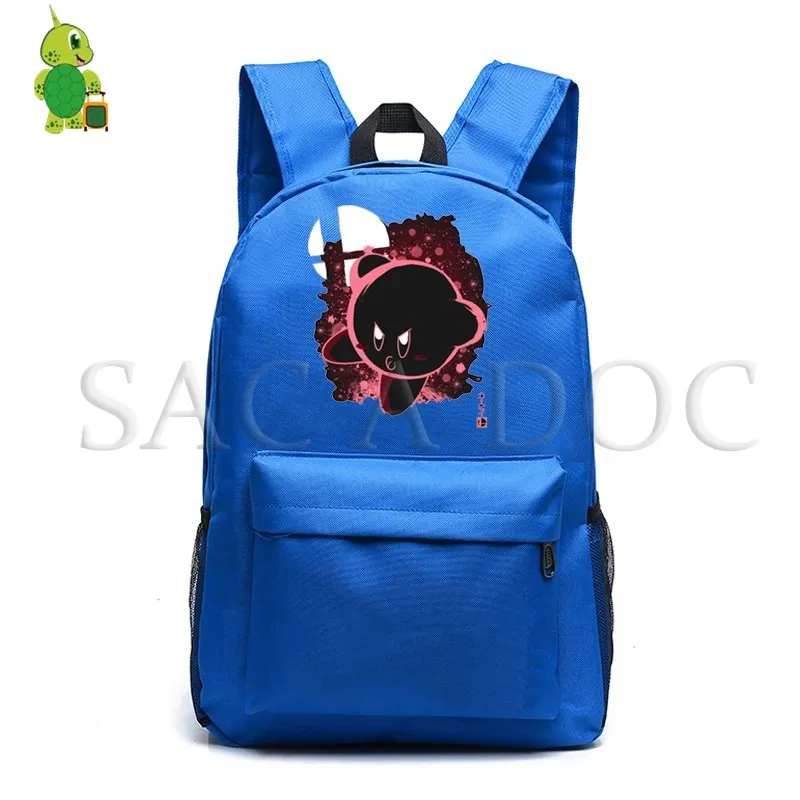Kirby Meta Knight T флуоресцентный рюкзак для подростков, детские школьные сумки для женщин и мужчин, рюкзак для ноутбука, дорожные сумки на плечо