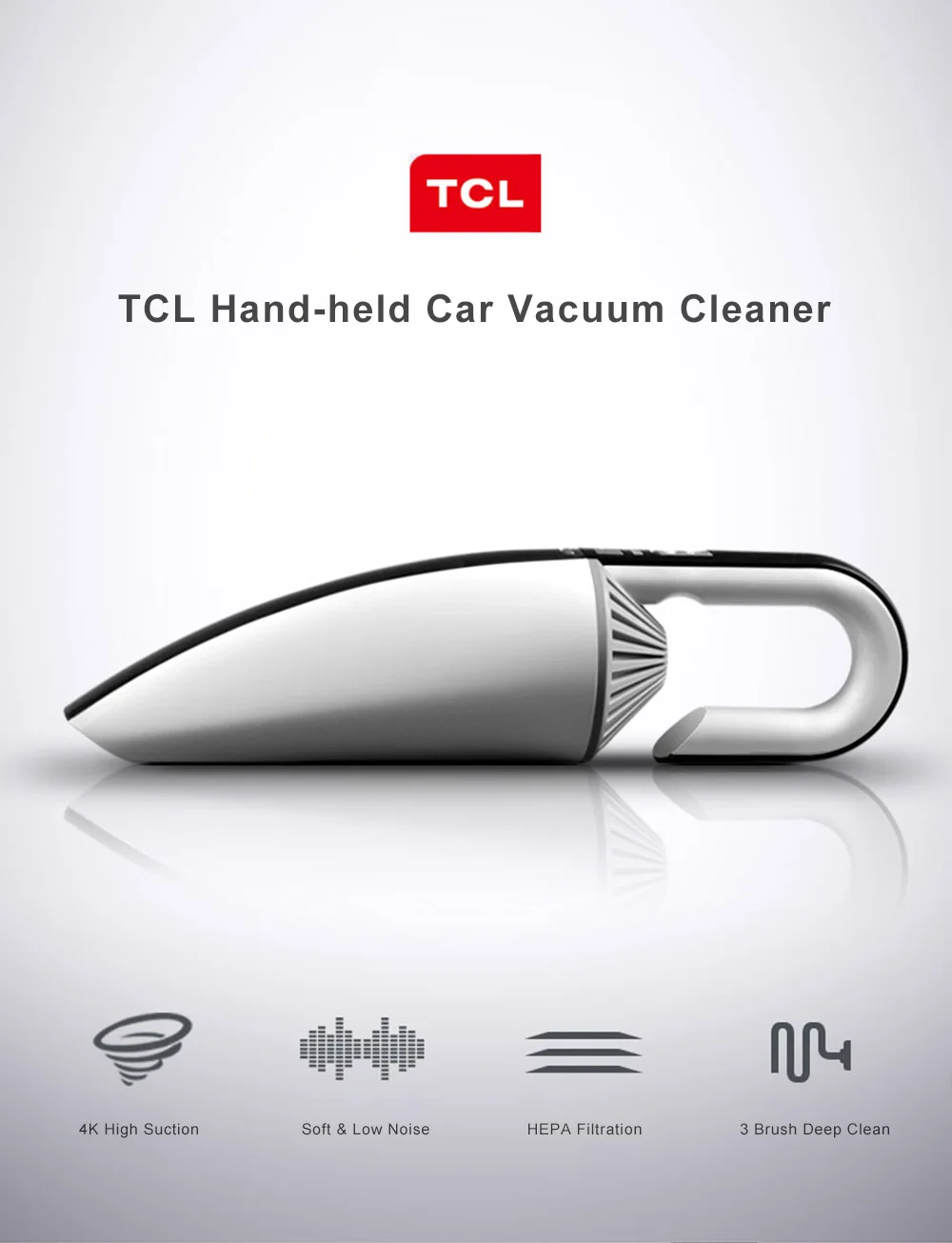 TCL 4KPA автомобильный пылесос Высокая мощность поддержка всасывания воды
