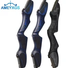 17-дюймовая деревянная ручка ILF для стрельбы из лука, подъема, подъема, изогнутого Longbow, с деревянной ручкой, левой и правой рукой, охотничьи принадлежности для стрельбы и тренировок