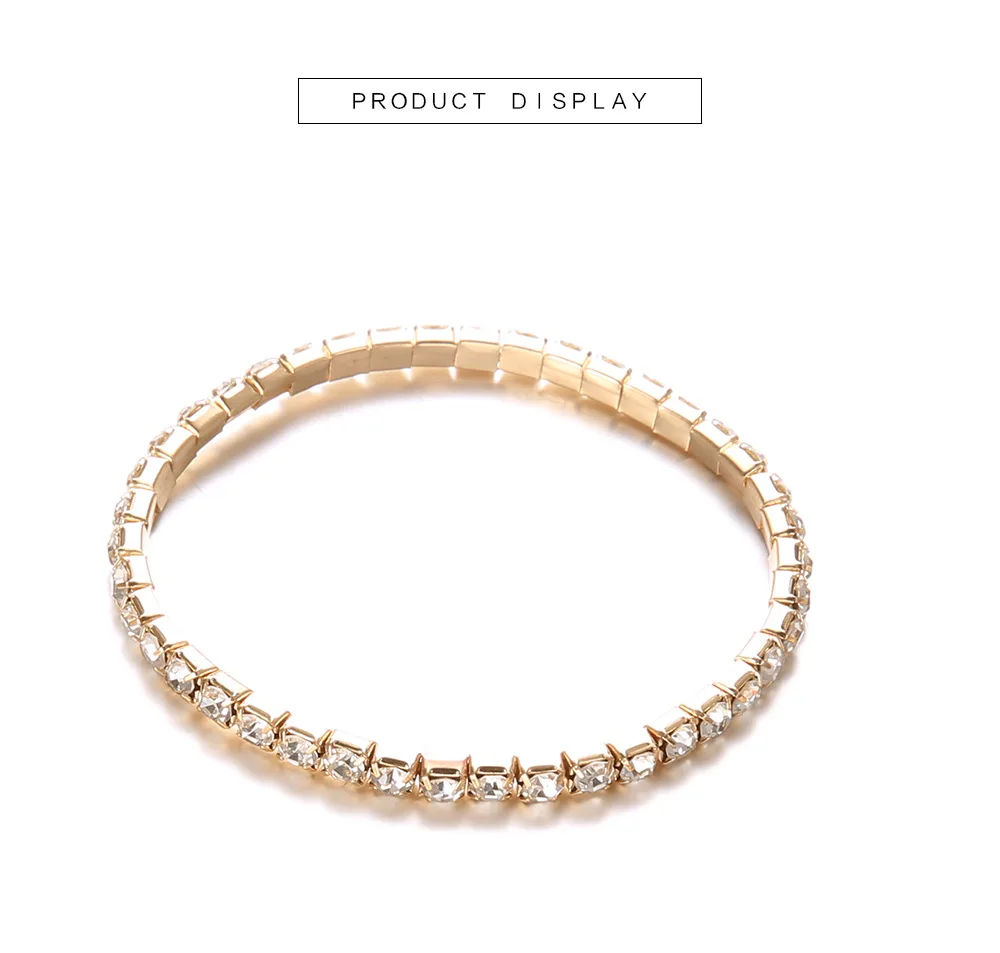 DIEZI корейские стразы браслеты из бисера для женщин и девушек модные золотые