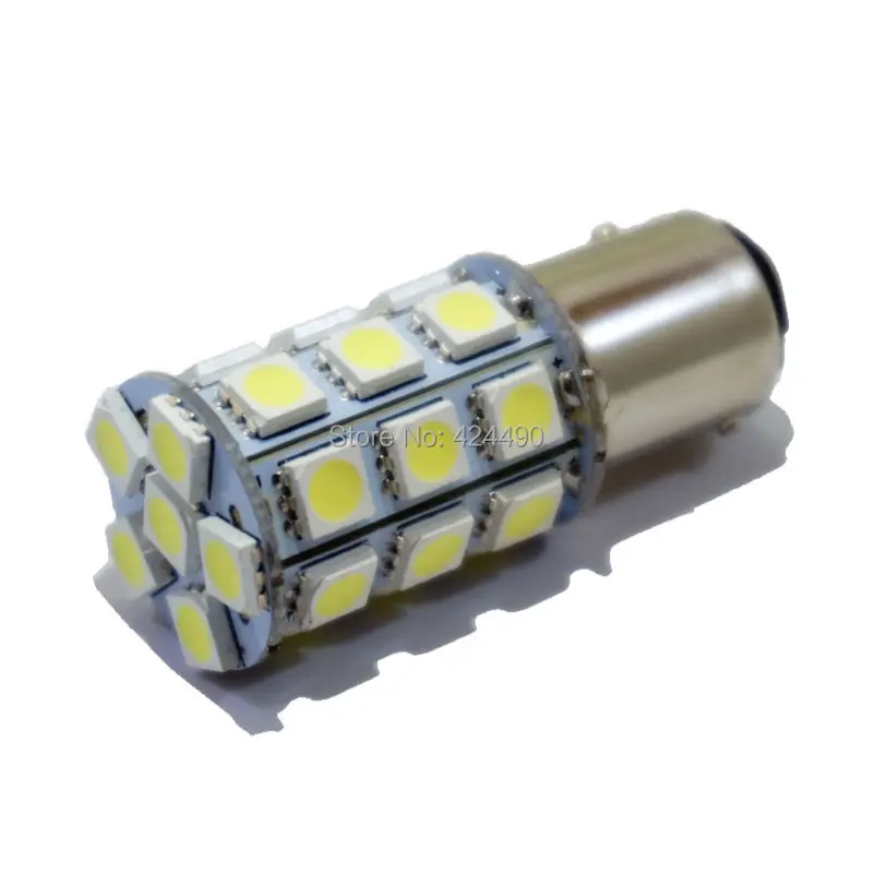 AORUNYEBAO 2шт 1156 BA15S P21W 27SMD 5050 светодиодный красный белый желтый Автомобильный задний