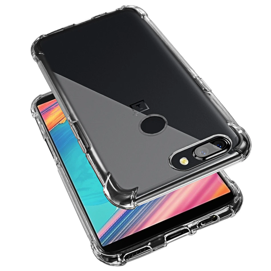 Воздушная подушка противоударный чехол для телефона Oneplus 6 5 5T 3 3T Мягкая