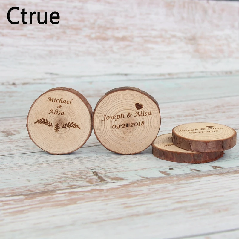 Индивидуальные свадебные деревянные персонализированные даты деревянная