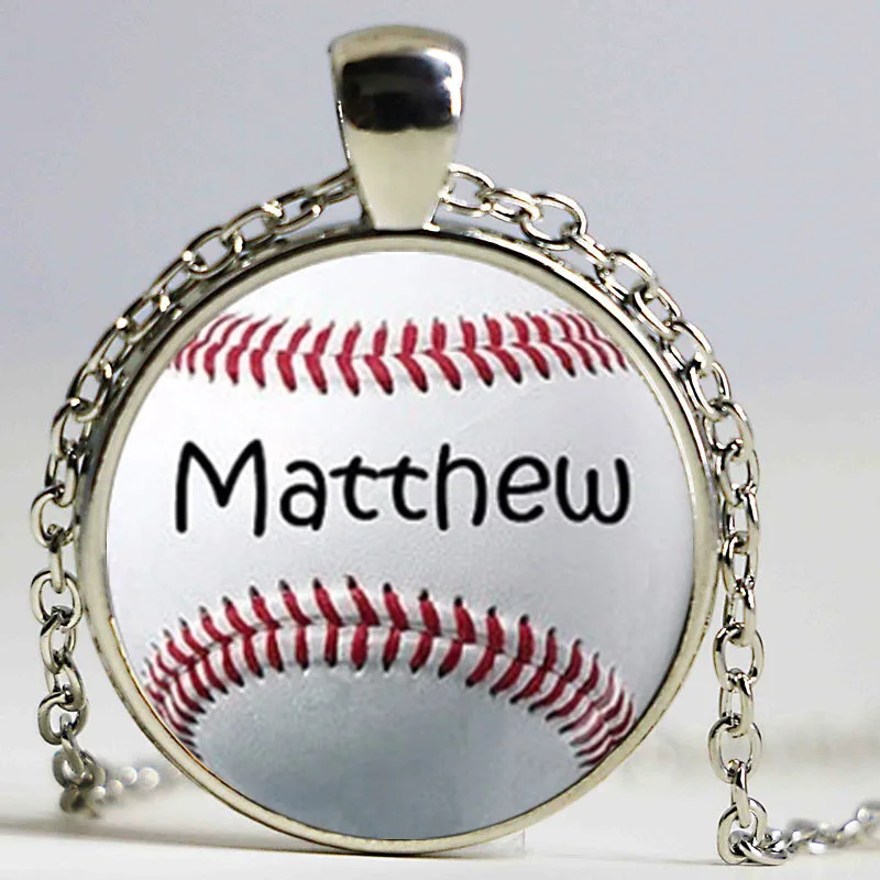 Новинка 2016 модное бейсбольное ожерелье с подвеской в виде софтбола спортивные