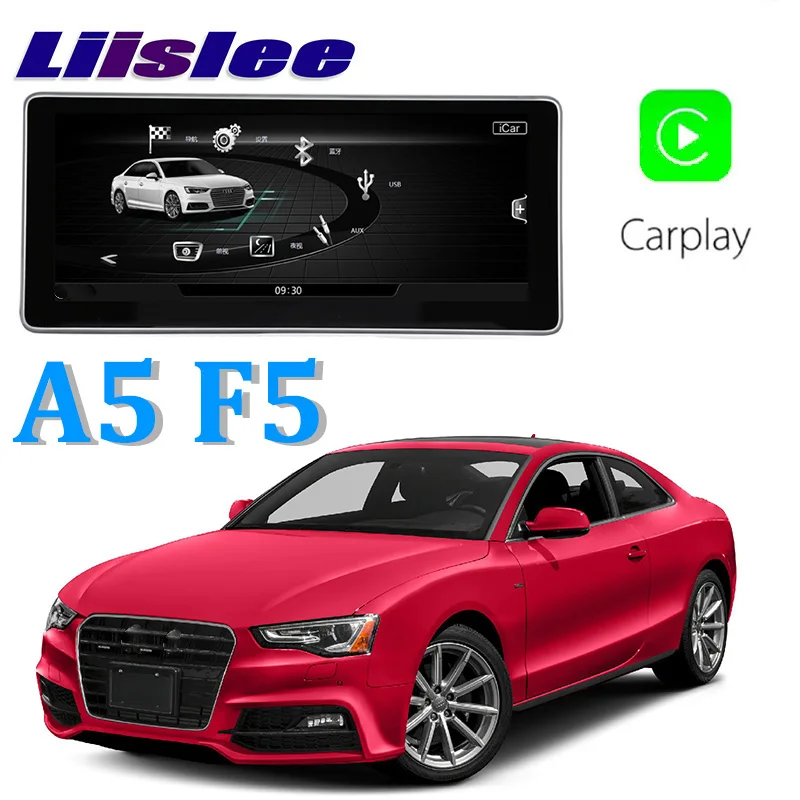 Liislee автомобильный мультимедийный плеер NAVI 10,25 дюймов для Audi A5 F5 автомобильный MMI стиль Радио Стерео gps навигация