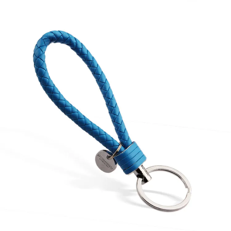 Simple Manual Compilation Leather Cord keychain gift Zinc alloy key ring Car chains Creative handmade products | Украшения и