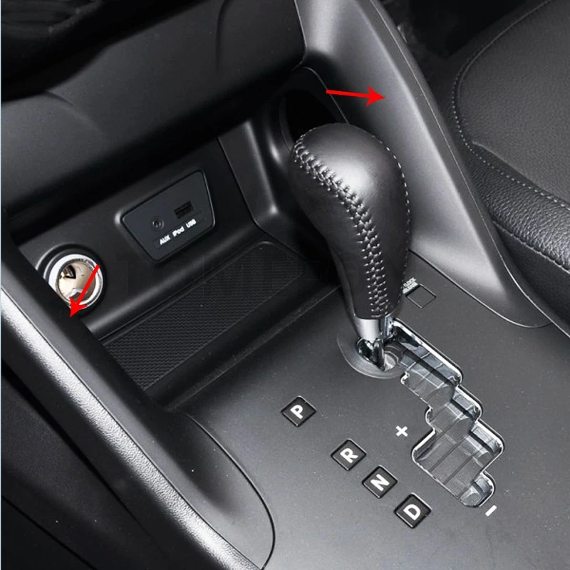 TOMEFON для hyundai Tuscon IX35 2010 2011 2012 2013 ABS хромированная Автомобильная внутренняя панельная Накладка для коробки передач внутренняя отделка
