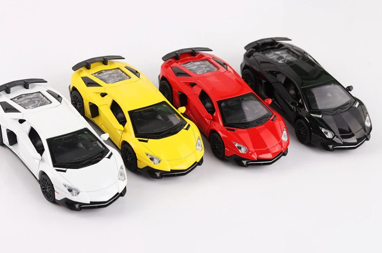 1:32 Масштаб сплава Модель автомобиля Aventador LP750 литье под давлением модельные автомобили звук автомобиля свет тяните назад автомобиль игрушка Миниатюрные модели автомобилей игрушки