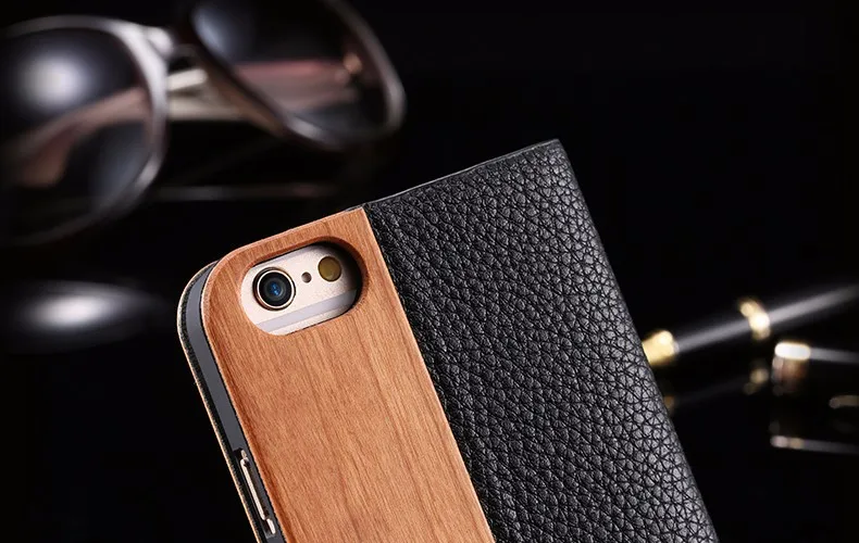KISSCASE деревянный полиуретановый кошелек для iPhone 8 7 6s Plus, чехлы из натуральной бамбуковой кожи с откидной крышкой и подставкой, чехол для iPhone 6 6s XS Max X чехол на айфон 7 чехол на айфон 6 6S 8 XR XS MAX