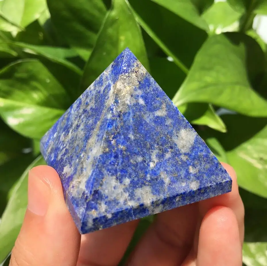 85 г натуральный Лазурит пирамида из кристалла кварца исцеления Китай|Камни| |