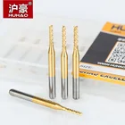 HUHAO 10 шт.лот 0,6-3,175 мм Оловянная Концевая фреза для кукурузы PCB фрезерные фрезы Концевая фреза фрезерные Фрезы с ЧПУ 3,175 мм режущие инструменты