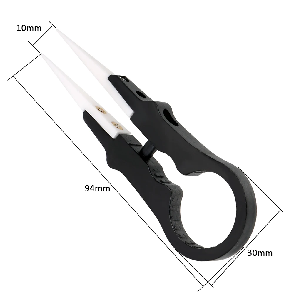 

NICEYARD Ceramic Insulation Tweezers Multifunctional Forceps High Temperature Resistance