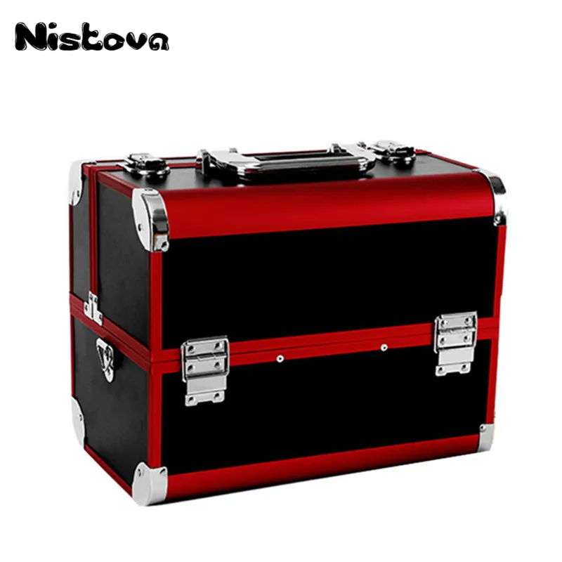 Portable Professional Cosmetic Bag Large Capacity Women Travel Makeup Bags Box Suitcases For Cosmetics Manicure Cosmetology Case