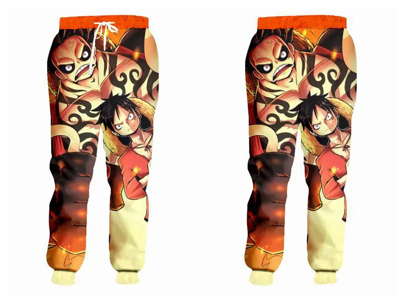 pants 02 Милые брюки в стиле аниме Janpanse Jogger брюки для мужчин и женщин забавные брюки с 3d принтом унисекс уличные повседневные Хип-хоп свободные объемные спортивные штаны - Цвет: pants 02