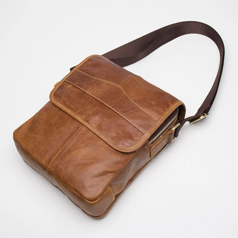 

COMFORSKIN Retro Men Messenger Bags 2020 New Arrivals Premium Cow Leather European American Brand Vintage Men Cross-body Bags