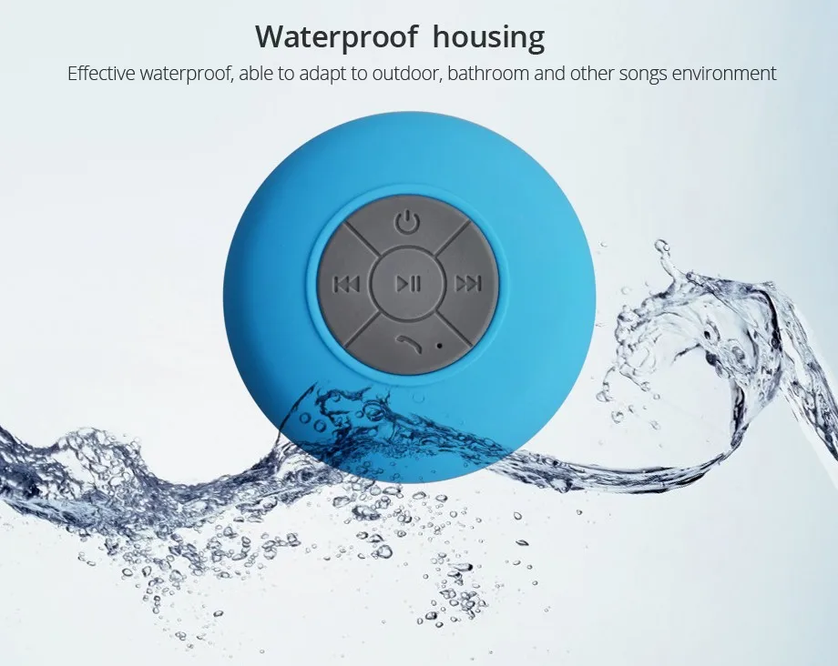 Мини Портативный сабвуфер душ Беспроводной Водонепроницаемый Bluetooth Динамик