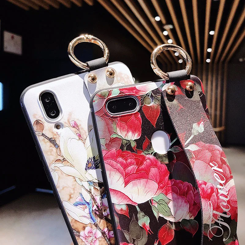 Чехол для Samsung Galaxy S10 Plus чехол Funda наручный ремешок TPU силиконовая задняя крышка S10E